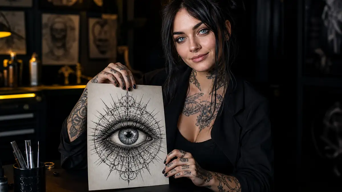 Akies tatuiruotė: visa reganti