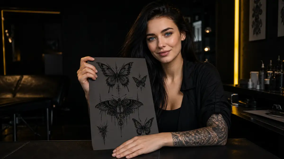 Drugelio tatuiruotė: reikšmė ir stiliai