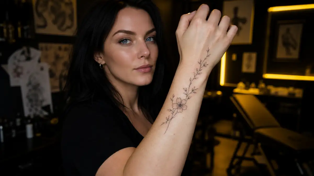 Fine line tatuiruotės: plonos linijos ir jų taisyklės