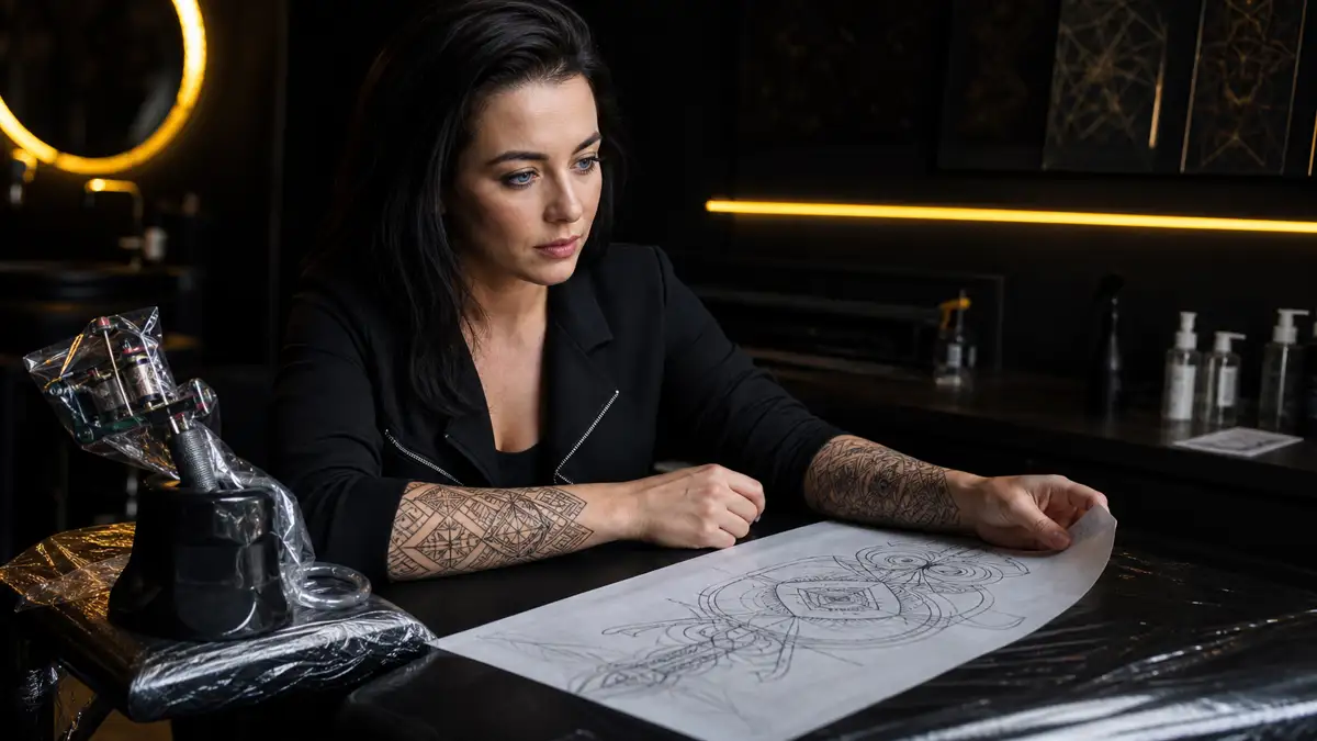 Geometrinės tatuiruotės: tvarkos estetika ant odos