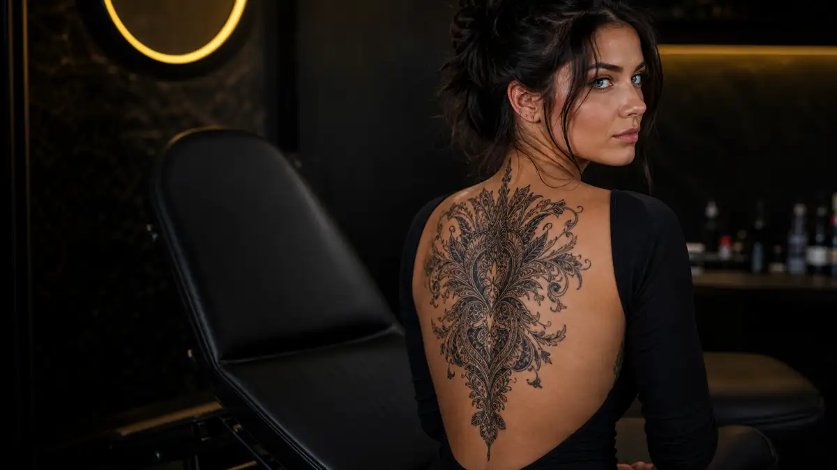Nugaros tatuiruotės: didžiausia kūno drobė