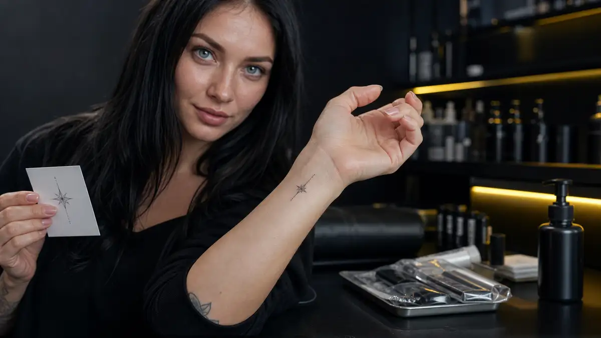 Riešo tatuiruotės: mažų ženklų klasika
