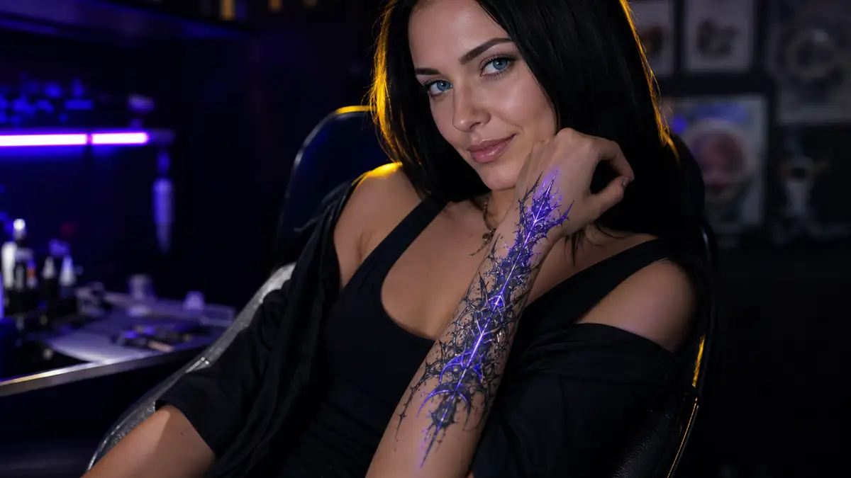 UV tatuiruotės: šviečiančios tamsoje