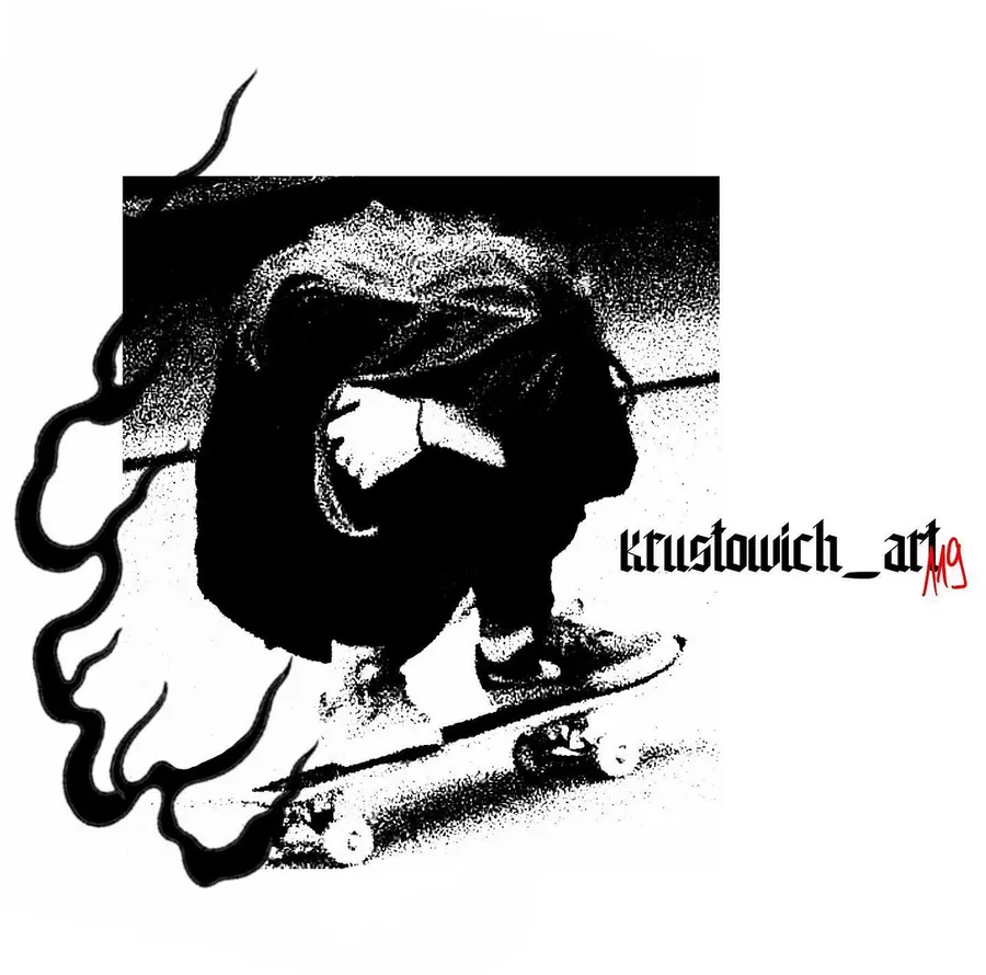 Flash tatuiruotės eskizas 55, Krustowich Ink