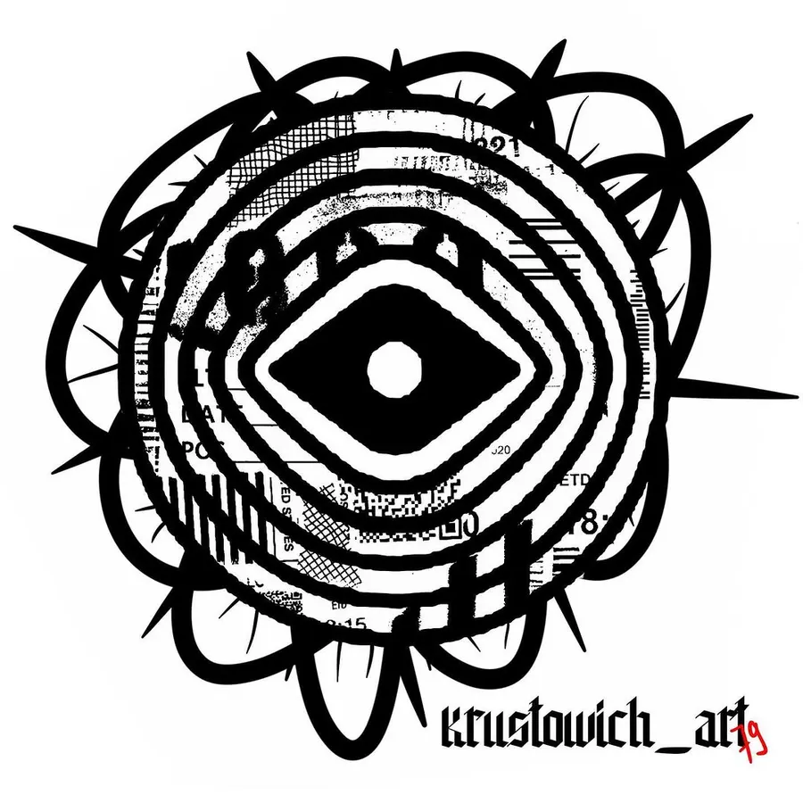 Flash tatuiruotės eskizas 94, Krustowich Ink