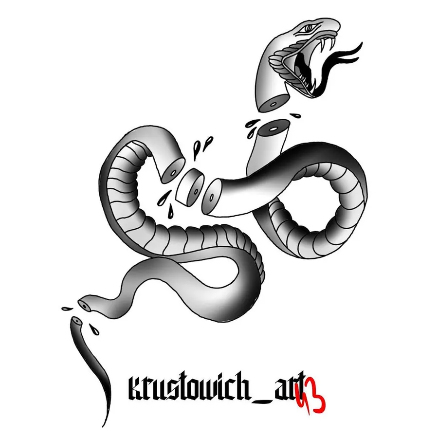 Flash tatuiruotės eskizas 128, Krustowich Ink