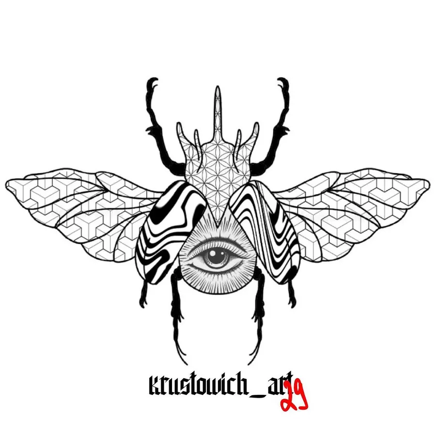 Flash tatuiruotės eskizas 132, Krustowich Ink