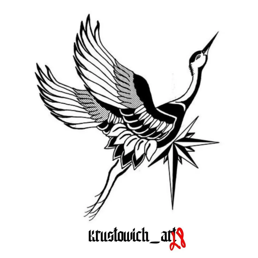 Flash tatuiruotės eskizas 133, Krustowich Ink