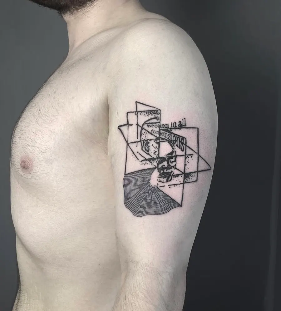 Blackwork tatuiruotė 49, Krustowich Ink, Vilnius
