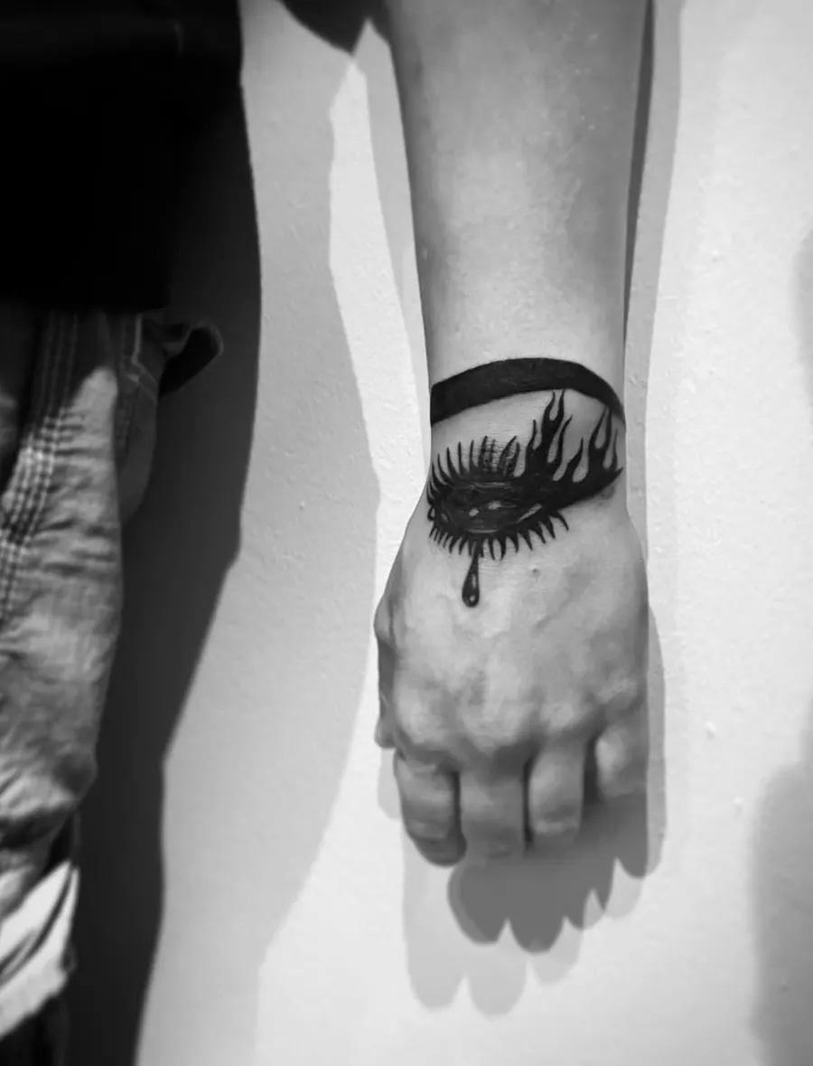 Blackwork tatuiruotė 76, Krustowich Ink, Vilnius