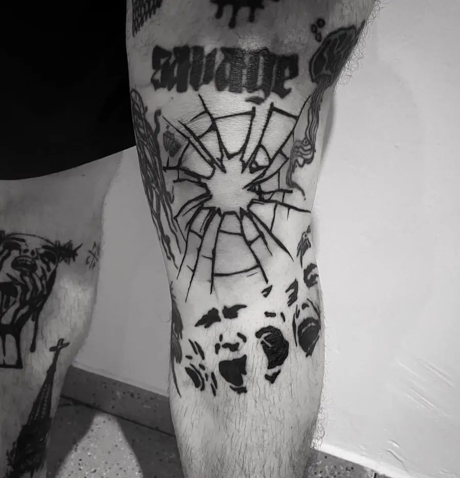 Blackwork tatuiruotė 78, Krustowich Ink, Vilnius