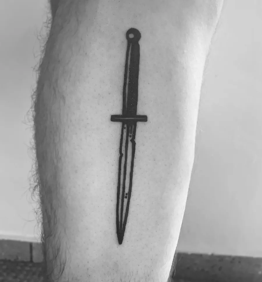Blackwork tatuiruotė 79, Krustowich Ink, Vilnius