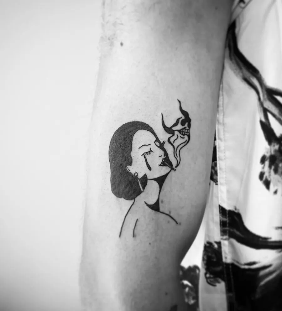 Blackwork tatuiruotė 82, Krustowich Ink, Vilnius