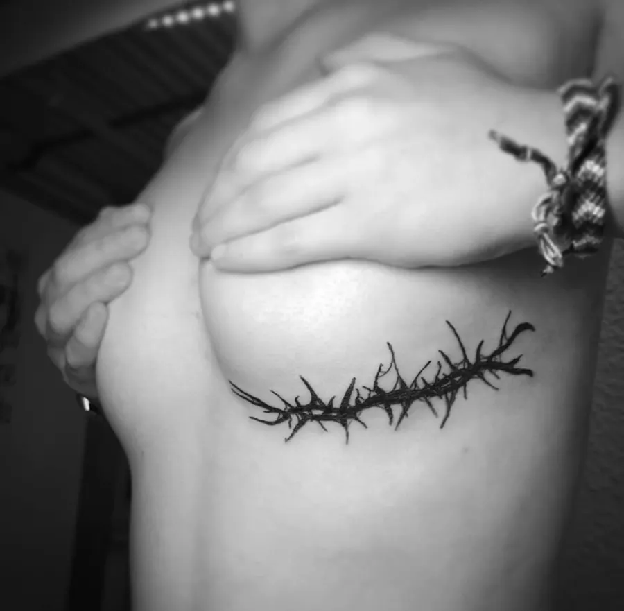 Blackwork tatuiruotė 87, Krustowich Ink, Vilnius
