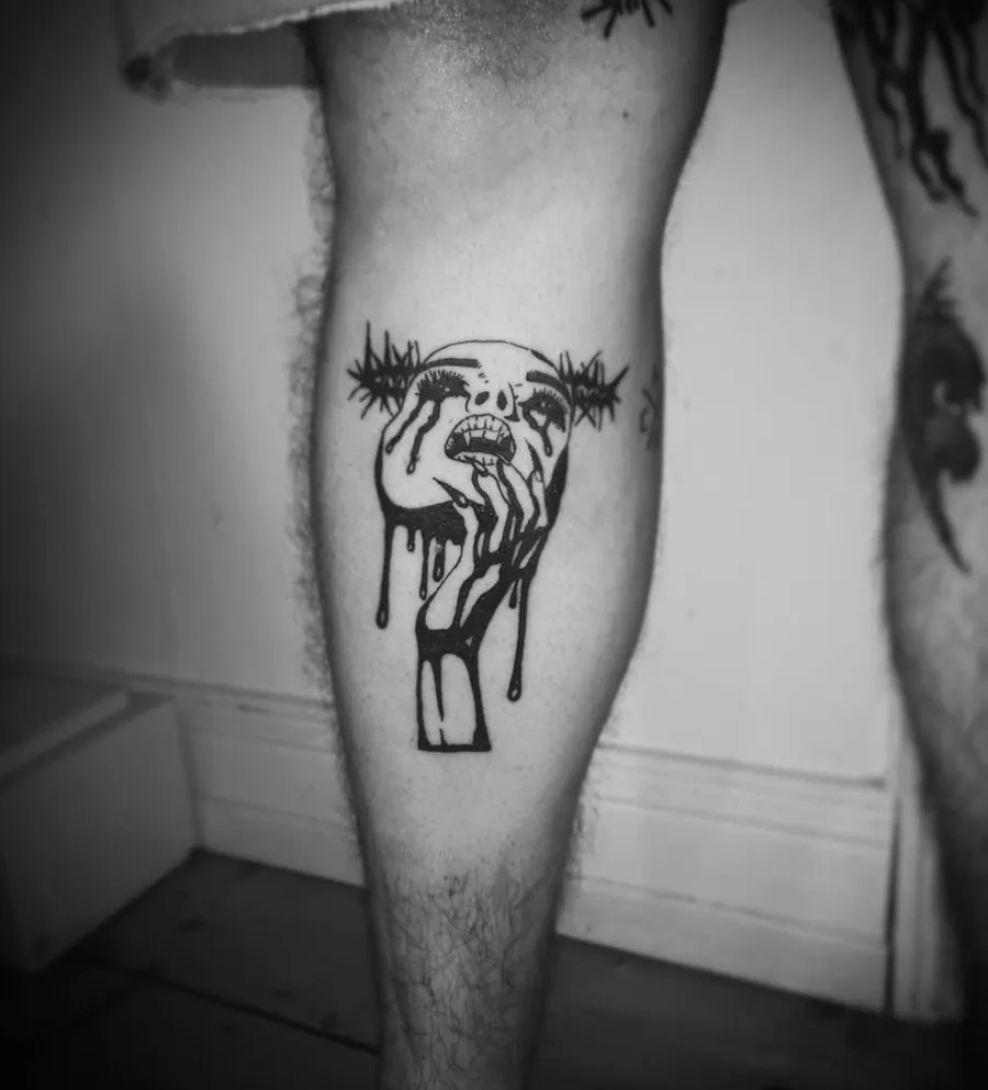 Blackwork tatuiruotė 89, Krustowich Ink, Vilnius