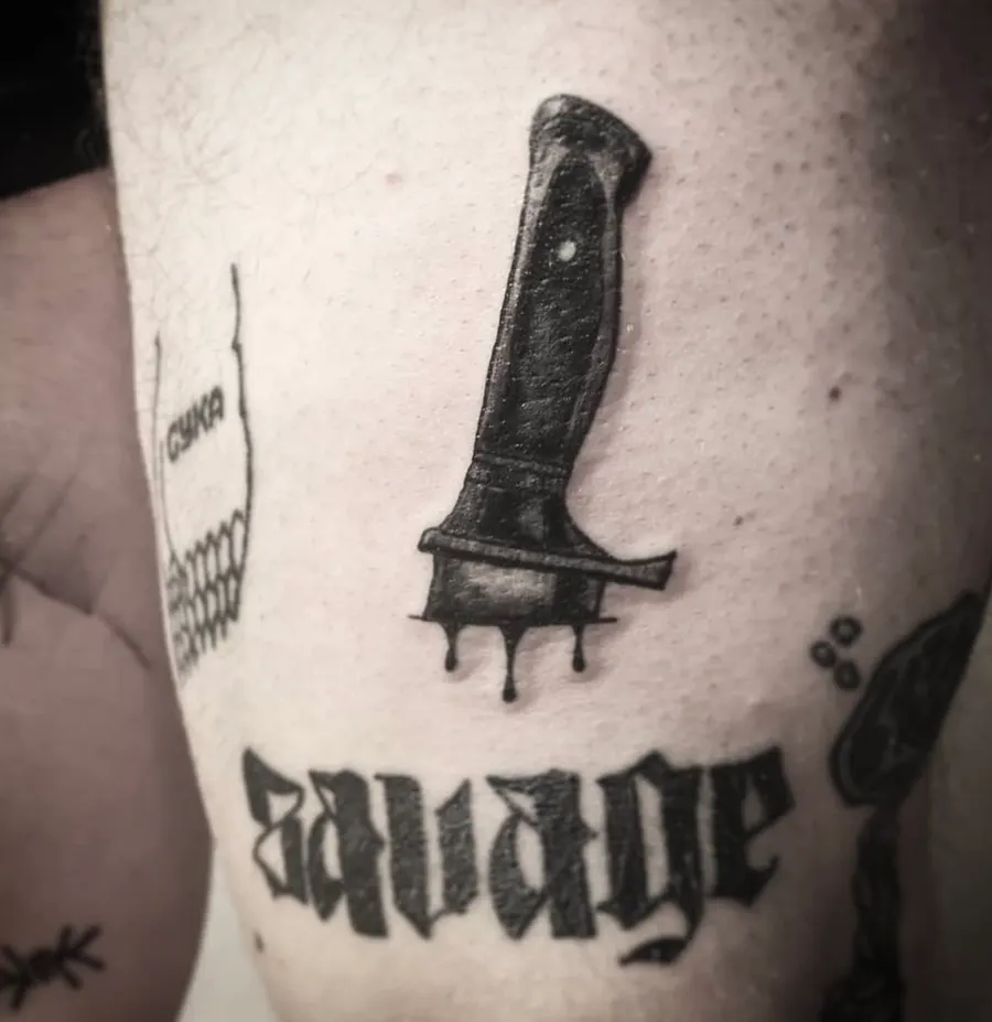 Blackwork tatuiruotė 93, Krustowich Ink, Vilnius